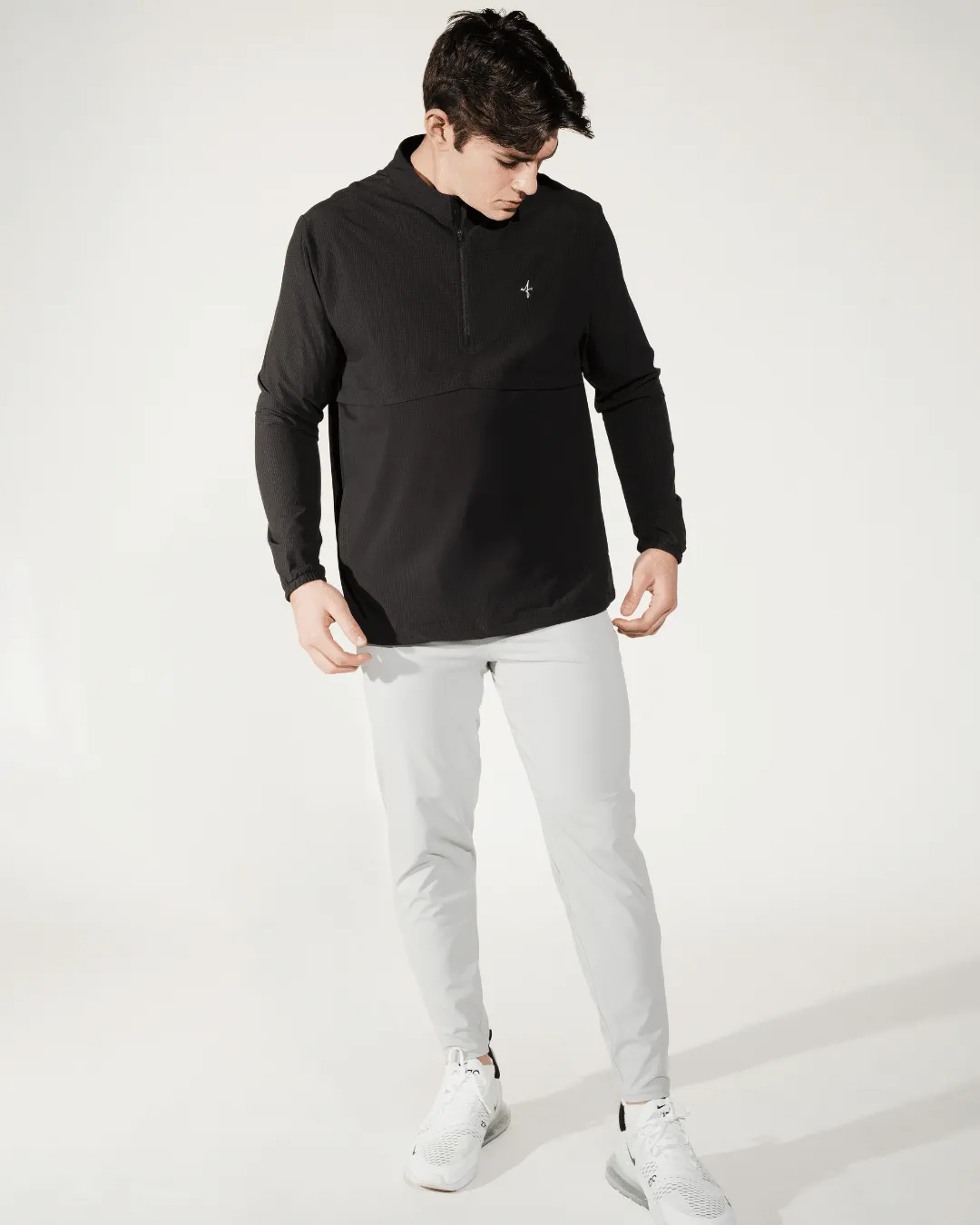 [VENTUS] Men's Ace Half zip Jacket: Black