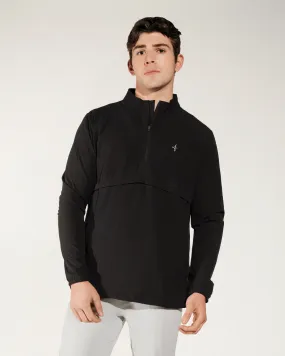 [VENTUS] Men's Ace Half zip Jacket: Black