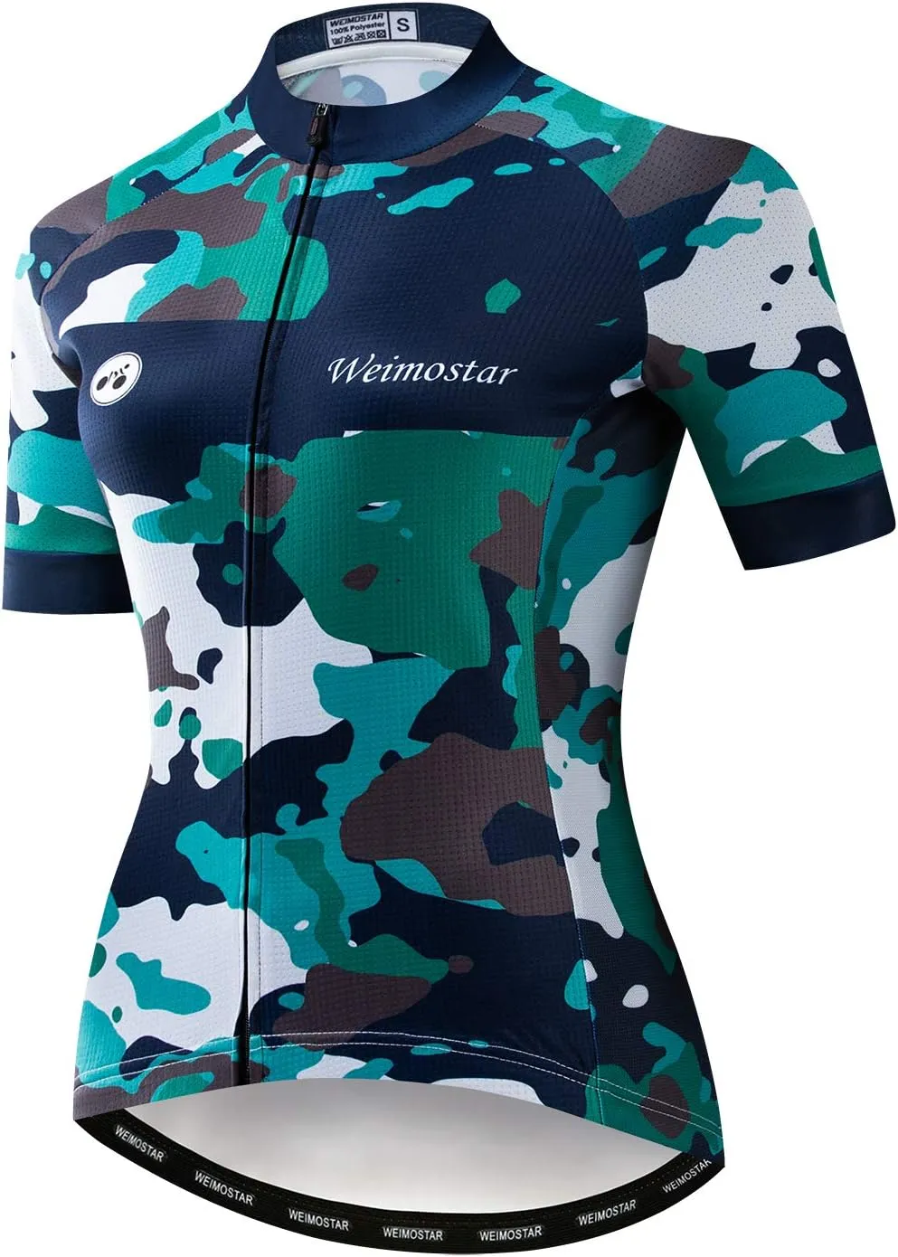 Weimostar Women's Cycling Jersey Short Sleeve Quick-Dry Breathable Biking Shirt Reflective
