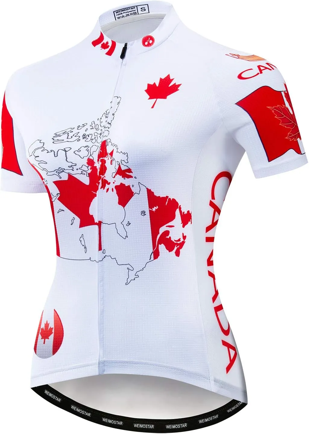 Weimostar Women's Cycling Jersey Short Sleeve Quick-Dry Breathable Biking Shirt Reflective