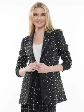 WHY Dress J230115 Pearl Jacket Blazer