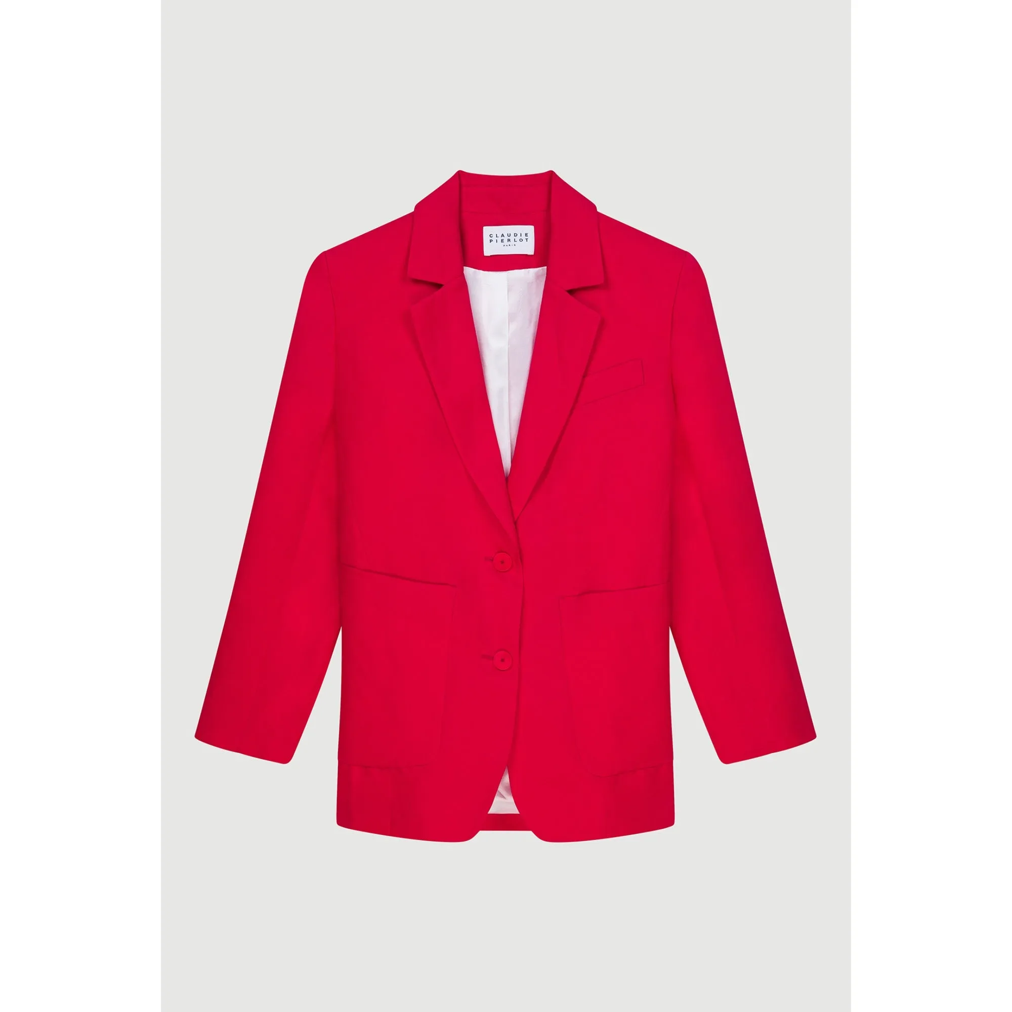 Women Suit Jacket - Fuchsia