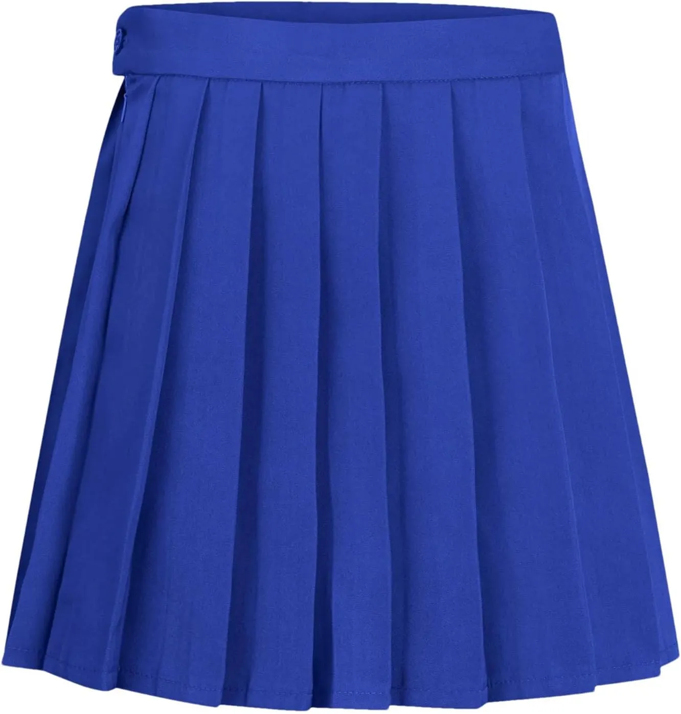 Womens Casual Pleated Mini Skirt High Waisted A-Line Comfortable Cute Ruffle Short Skirt